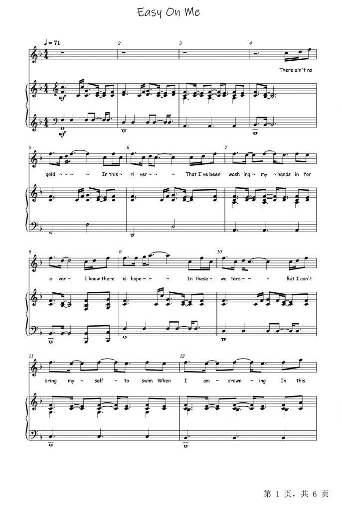 图片[2]-《Skyfall》歌词曲谱，奥斯卡歌曲奖-重生者宝典