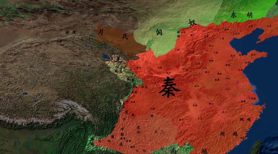 秦朝高清历史地图，秦朝疆域图-重生者宝典
